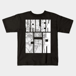 Valencia, Spain City Map Typography - Light Kids T-Shirt